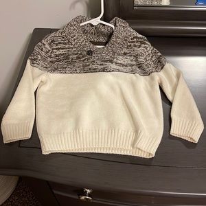 Brown and cream long sleeve sweater brand method 2T